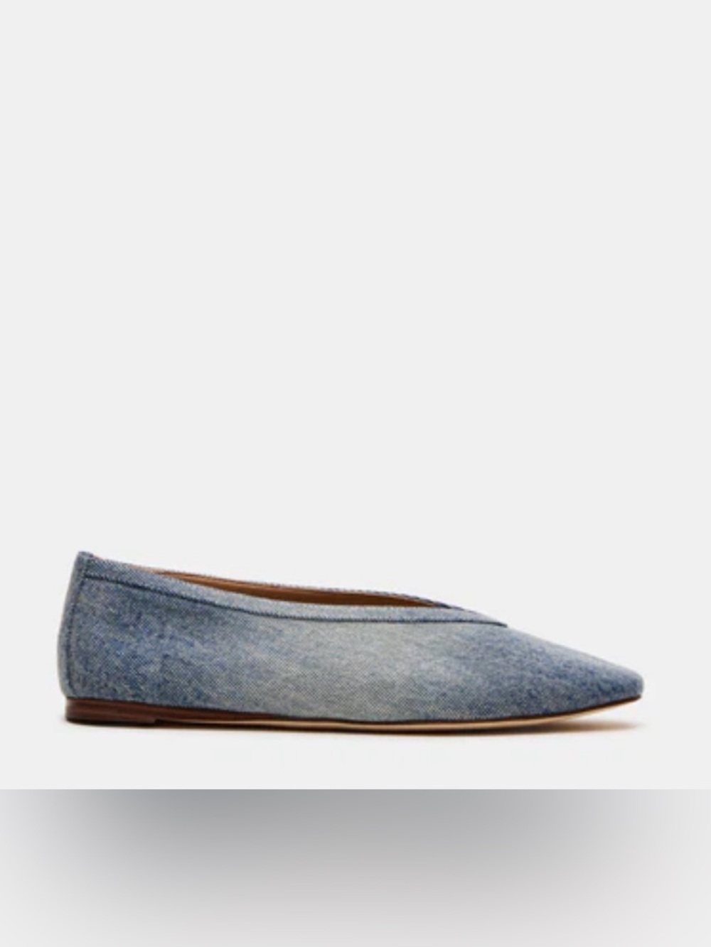 Steve Madden Denim Ballerina Flats Size 8 - Picture 4 of 6